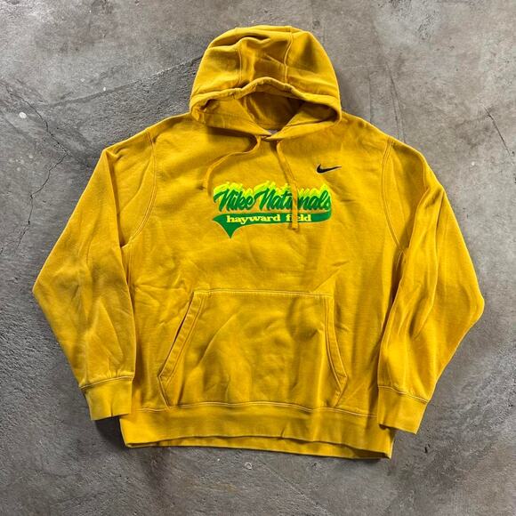 Yellow Nike Hayward Field Graphic Hoodie - Picture 1 of 8
